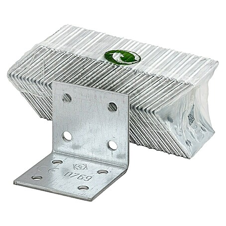 Vormann Winkelverbinder Sparpack (L x B x H: 50 x 50 x 40 mm, Stahl, 40 Stk.)