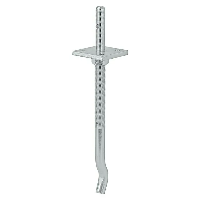 Vormann Stützenschuh - Höhe: 400 mm, Stahl - Galvanisierter Erdanker für Stabilität. Robuster Anker mit Gewinde für sicheren Halt und einfache Installation im Erdreich.