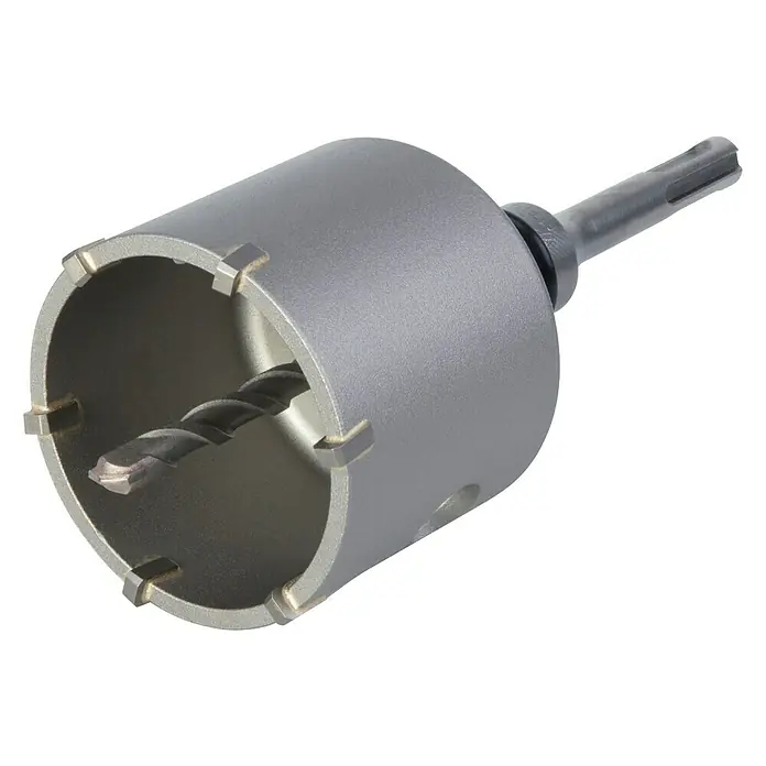 Wolfcraft Hohlbohrkrone - Arbeitsdurchmesser: 68 mm, Hartmetallbestückt - Kernbohrer mit Zentrierbohrer für präzise Löcher in Mauerwerk und Beton. Ideal für Sanitär-, Heizungs- und Elektroinstallationen.