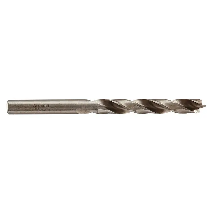 Wolfcraft Holzbohrer HSS Professional - 1 Stk., Durchmesser Bohrer: 10 mm - Wolfcraft HSS Spiralbohrer, ideal für präzise Bohrungen in Metall und andere Werkstoffe. Robuste Ausführung für langlebige Leistung.