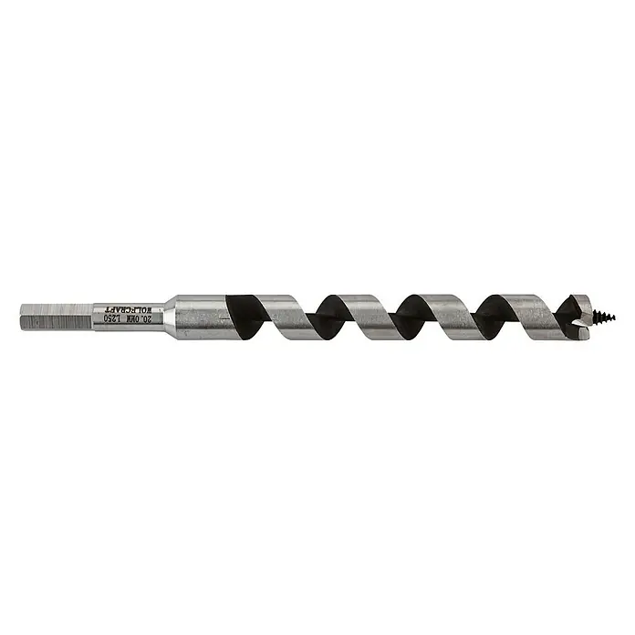 Wolfcraft Holzbohrer Standard - 1 Stk., Durchmesser Bohrer: 20 mm, Länge: 250 mm - Wolfcraft Holzspiralbohrer mit Zentrierspitze. Ideal für präzise Bohrlöcher in Holz.