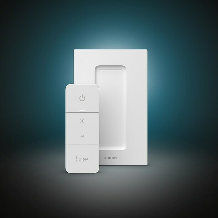 Philips Hue Dimmcontroller V2Weiß, Batterien: 1 Stk., L x B x H: 1,5 x 8 x 12,5 cm Mood Shot