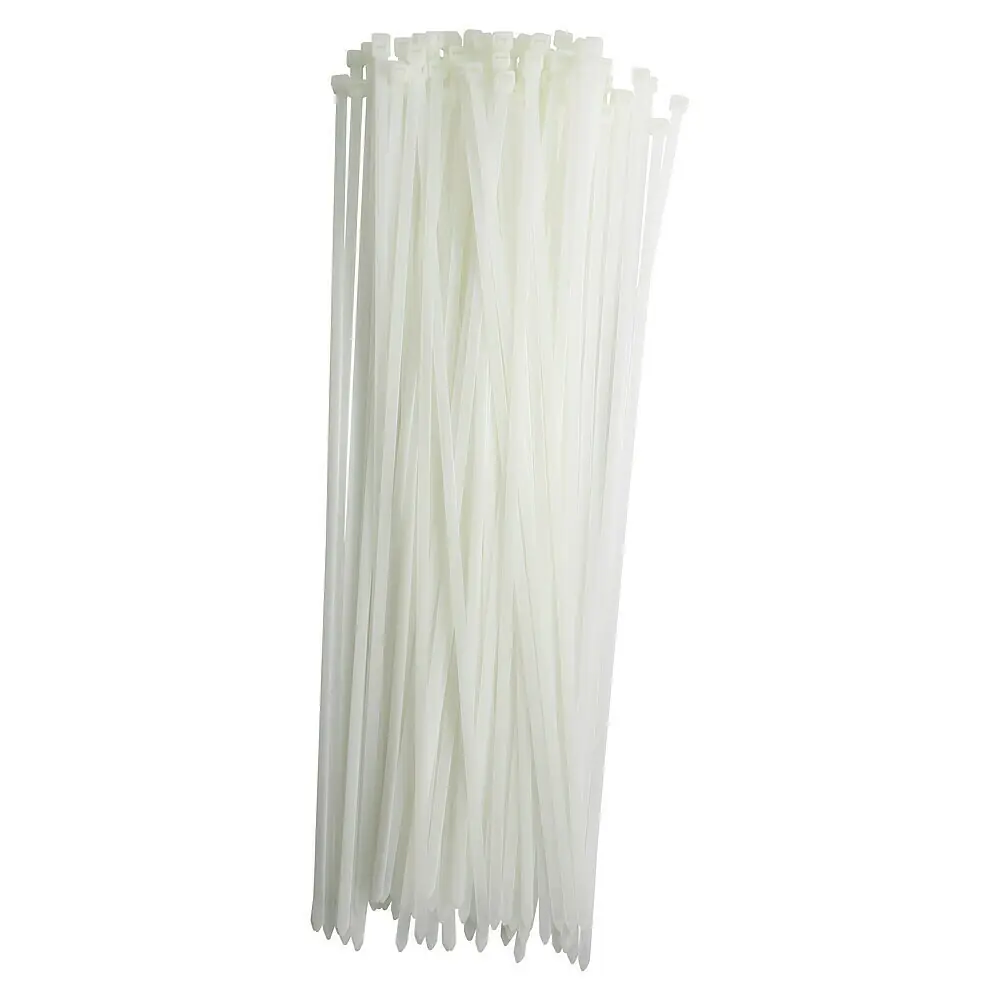 Unbekannt Kabelbinder 2,5 X 100 Mm – 100 Stück, Weiß/transparent, Aus Polyamid, Für Innenbereich, Temperaturbeständig -40°C Bis +85°C