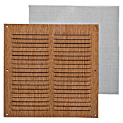 Rejilla de ventilación con mosquitera (20 x 20 cm, Haya, Espesor: 0,6 mm) | BAUHAUS