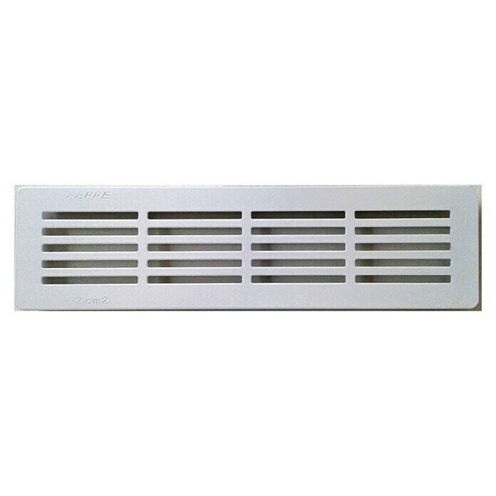 basura paz tristeza Rejilla de ventilación decorativa empotrable (30 x 8 cm, Plateado,  Aluminio) | BAUHAUS