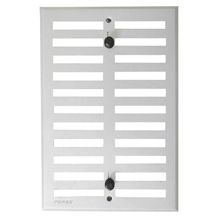Rejilla de ventilación regulable (13 x 17 cm, Blanco, Aluminio
