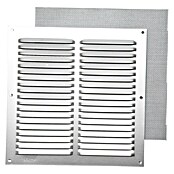Rejilla de ventilación con mosquitera (20 x 20 cm, Aluminio, Espesor: 0,6 mm) | BAUHAUS