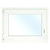Solid Elements Kunststofffenster Eco Line (B x H: 90 x 60 cm, DIN Anschlag: Links, Weiß)