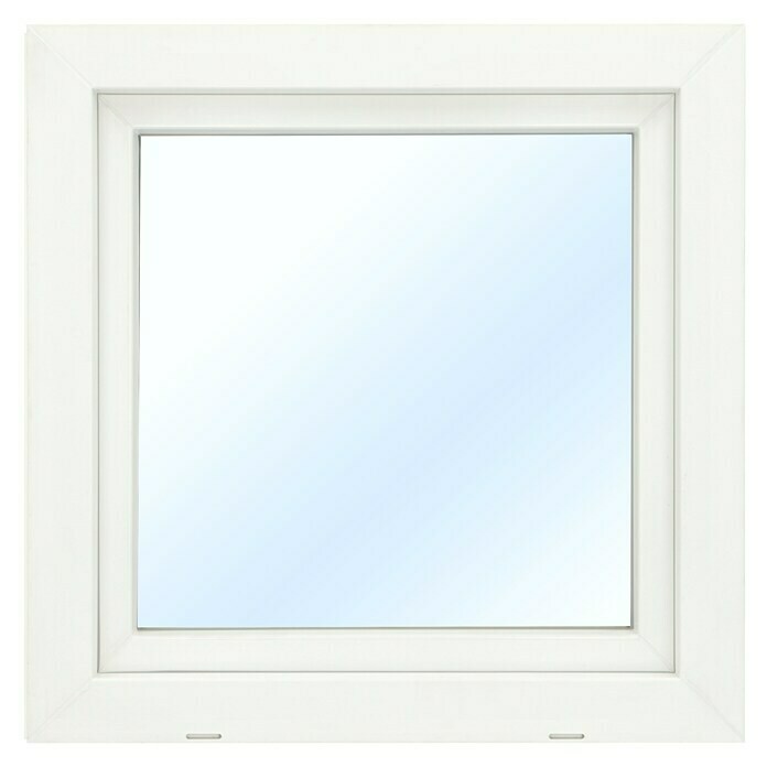 Solid Elements Kunststofffenster Classic Line (B x H: 100 x 100 cm, DIN Anschlag: Links, Weiß)