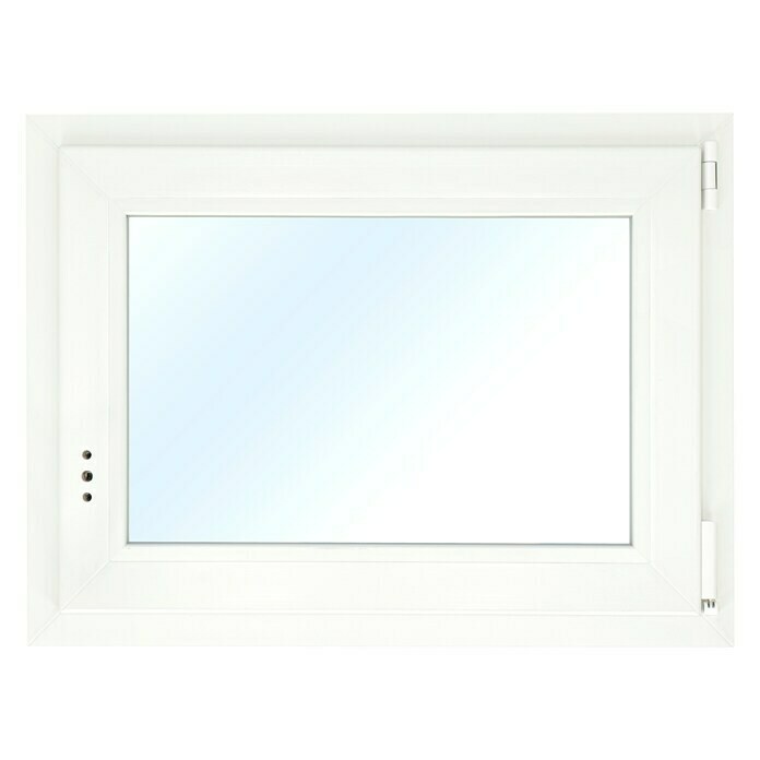 Solid Elements Kunststofffenster Eco Line (B x H: 80 x 60 cm, DIN Anschlag: Rechts, Weiß)