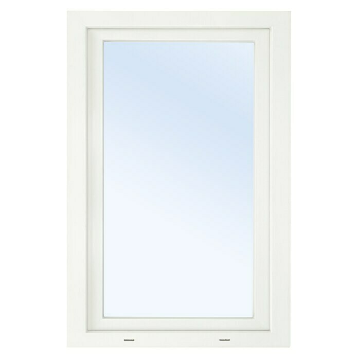 Solid Elements Kunststofffenster Eco Line (B x H: 90 x 120 cm, DIN Anschlag: Links, Weiß)