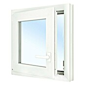 Solid Elements Kunststofffenster Eco Line (B x H: 50 x 50 cm, DIN Anschlag: Links, Weiß)