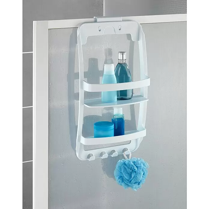 Wenko Duschkorb - L x B x H: 11,5 x 26 x 54,5 cm, Weiß - Detailaufnahme