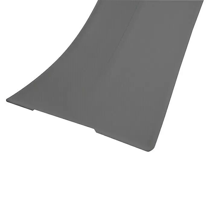 Wenko Abdichtband - 400 x 2,8 cm, Grau - Flexibles, dunkelgraues, texturiertes Paneel mit leichter Krümmung und Randausschnitten.