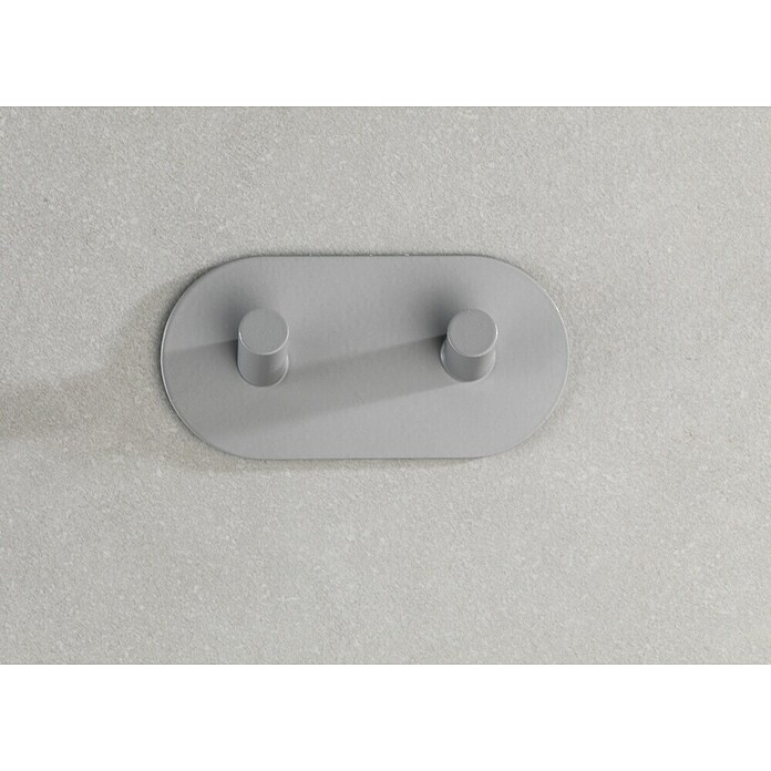 Wenko Handtuchhaken Duo (Anzahl Haken: 2 Stk., Edelstahl, Grau) | BAUHAUS