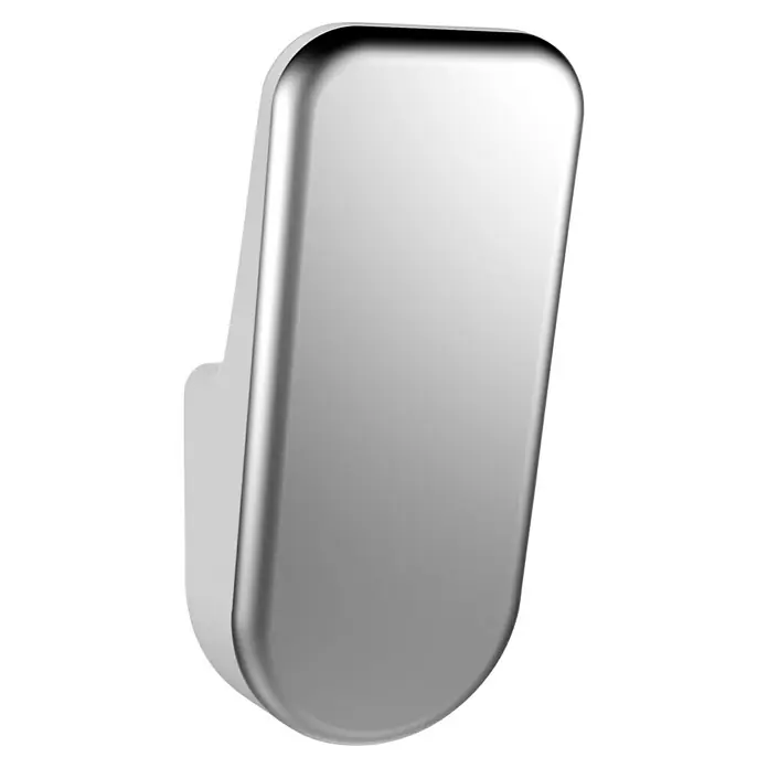 Wenko Handtuchhaken Sila - 2 Stk., Silber, Kunststoff - Elegante, rechteckige Wandhalterung in Weiß mit verchromtem Rand. Ein modernes Accessoire für Bad oder Küche, das Stil und Funktionalität vereint.
