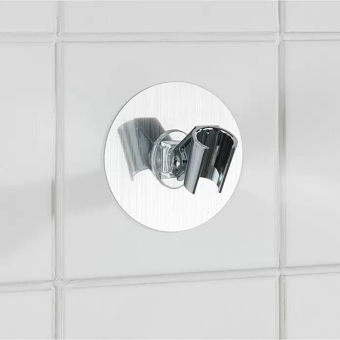 Wenko Brausehalter Static-Loc® Osimo - Kunststoff, Silber - Stimmungsaufnahme