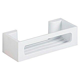 Wenko Duschkorb Power-Loc® Bralia (12 x 30 x 8,5 cm, Weiß, Matt)