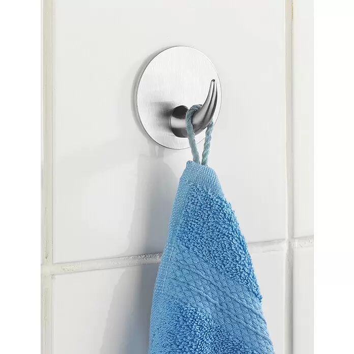 Wenko Handtuchhaken Leuca - 1 Stk., Edelstahl, Edelstahl - Detailaufnahme