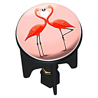 Wenko Dekorativni čep za umivaonik (Flamingo, Promjer: 3,9 cm)