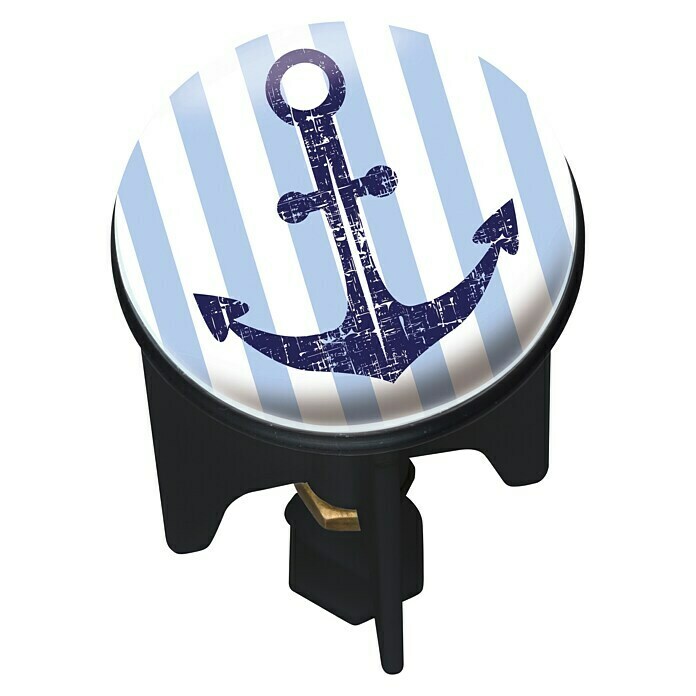 Wenko Design-Excenterstopfen SailorAnker, Durchmesser: 3,9 cm Diagonal View