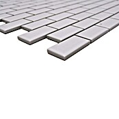 Mosaikfliese Brick Bond Diamond CBW 104 (30 x 30 cm, Weiß, Glänzend)