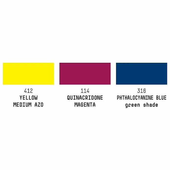 Liquitex Professional Zeichentinten-Set Technik - 3 Stk. x 30 ml, Flasche mit Tropfpipette - Farbpalette mit Gelb Medium Azo, Quinacridone Magenta und Phthalocyanine Blau Grünstich. Hochwertige Farbpigmente für Künstler.
