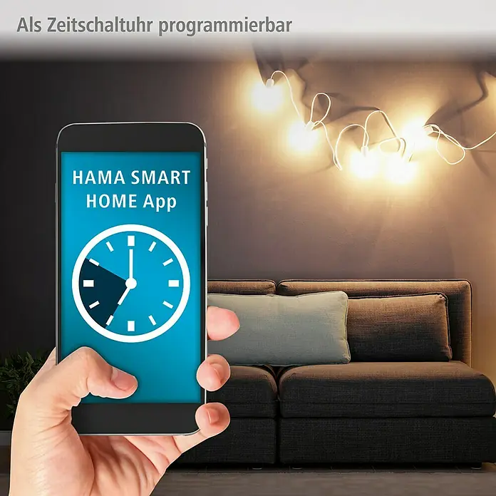 Hama Smart-Steckdosenleiste - Innen, 4-fach, Weiß, 2.300 W, 4 x USB - Intelligente Hama Smart Home App zur Zeitschaltung von Geräten, die das moderne Wohnen erleichtert.