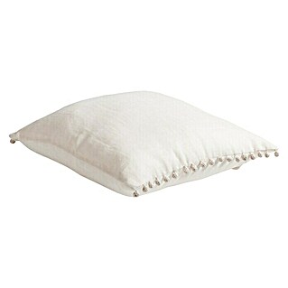 Kissen Liz (Creme, 45 x 45 cm, 50 % Baumwolle, 50 % Leinen)