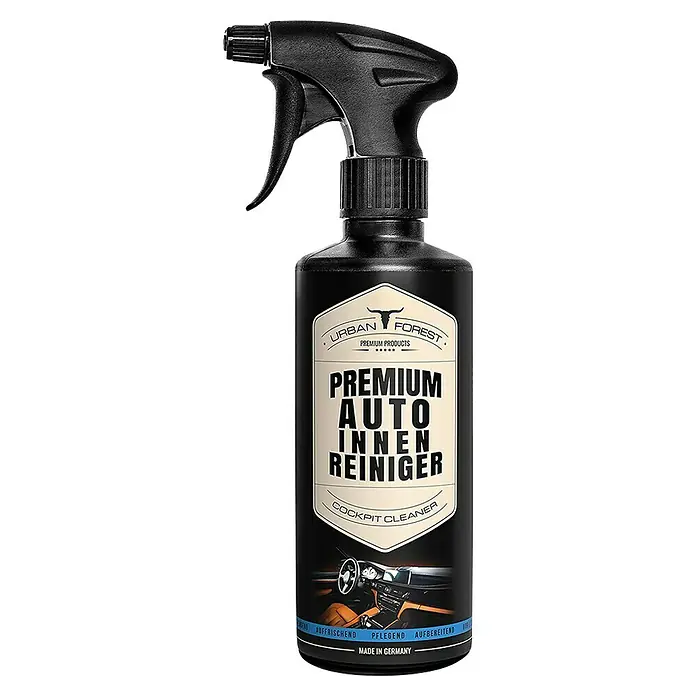 Urban Forest Premium Auto-Innenraumreiniger - 500 ml - Eine Flasche Premium Auto Innenreiniger von Urban Forest. Premium-Produkt zur Reinigung des Auto-Cockpits, hergestellt in Deutschland.