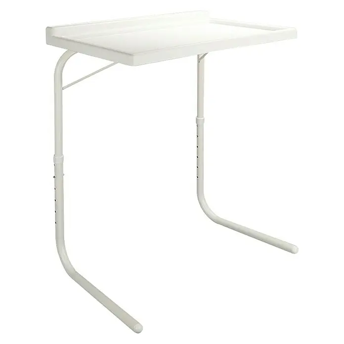 Mesa auxiliar Table Express - L x An x Al: 40 x 52 x 77 cm, Blanco - Aquí hay una mesa plegable de interior, blanca y regulable en altura. La versátil mesa auxiliar es ideal para espacios pequeños.