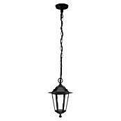 Eglo Laterna 4 Hangende lamp (60 W, l x b x h: 20,5 x 20,5 x 90 cm, Kleur behuizing: Zwart, Kleur scherm: Helder, IP44) | BAUHAUS