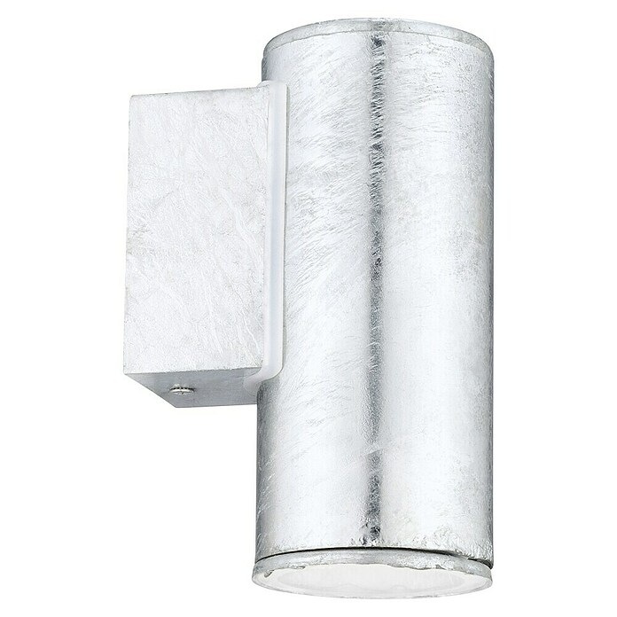 Eglo Riga Wandlamp voor buiten 4 (3 W, 9,5 x 6,5 x 20 cm, Zwart / Zilver, IP44) | BAUHAUS