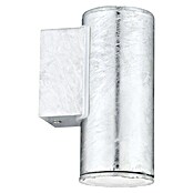 Eglo Riga Wandlamp voor buiten 4 (3 W, 9,5 x 6,5 x 20 cm, Zwart / Zilver, IP44) | BAUHAUS