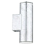 Eglo Riga Wandlamp voor buiten 4 (6 W, 9,5 x 6,5 x 20 cm, Zwart / Zilver, IP44) | BAUHAUS
