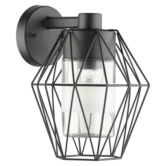 Eglo Wandlamp voor buiten Canove (60 W, Kleur behuizing: Zwart, Kleur scherm: Helder, IP55) | BAUHAUS