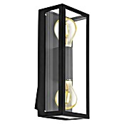 Eglo Wandlamp voor buiten Alamonte 1 (120 W, 15 x 10 x 38 cm, Zwart, Helder, IP44) | BAUHAUS
