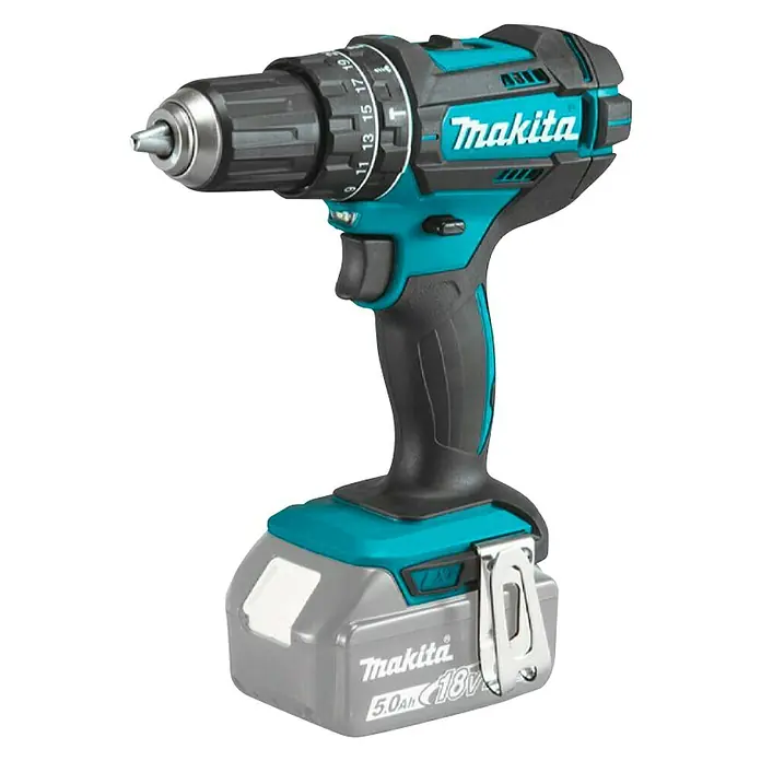 Makita LXT 18V Taladro atornillador de batería DHP482RFX9 - 18 V, Sin batería, 62 Nm - Taladro inalámbrico Makita con un robusto mandril y mango ergonómico para un trabajo preciso. Ideal para profesionales y aficionados al bricolaje.