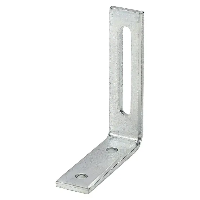 Stabilit Verstellwinkel - L x B x H: 80 x 65 x 20 mm, Verzinkt - Winkelverbinder aus Metall mit Löchern zur Befestigung, ideal für Konstruktionen und Reparaturen. Robust und langlebig für vielseitige Anwendungen.