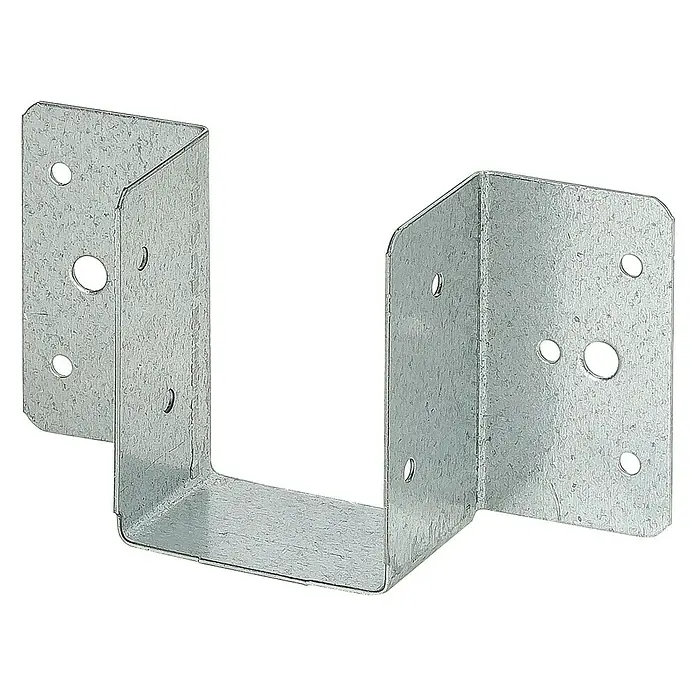 Balkenschuh - B x H: 59 x 69 mm, Stahl - Metall-Balkenschuh zur Befestigung von Holzkonstruktionen, mit Löchern für Schrauben oder Nägel. Ideal für den Bau von Terrassen oder Carports.