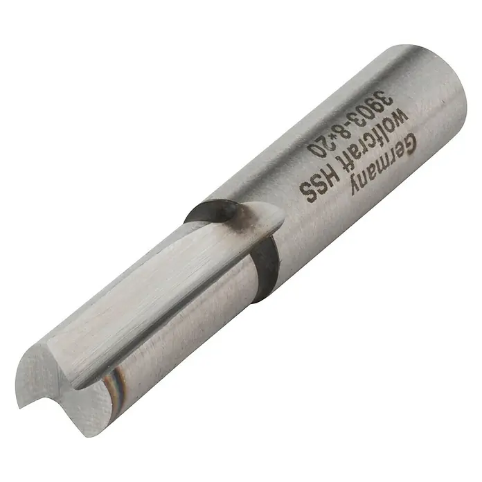 Wolfcraft Nutfräser - Nutbreite: 8 mm, Durchmesser Schaft: 8 mm, HS-Stahl - Wolfcraft HSS-Holzsenker mit V-Nut. Ideal zum sauberen und gratfreien Senken von Holz. Hochwertige Verarbeitung für präzise Ergebnisse.