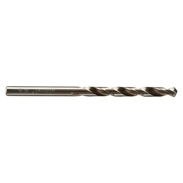 Wolfcraft Metallbohrer - 1 Stk., Durchmesser Bohrer: 5 mm, HS-Stahl - Abgebildet ist ein Wolfcraft Metallbohrer mit einem Durchmesser von 5,0 mm, gefertigt aus HSS-Stahl, ideal für präzise Bohrarbeiten in Metall.