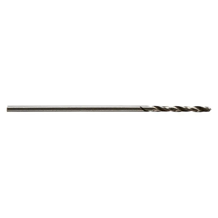 Wolfcraft Metallbohrer - 1 Stk., Durchmesser Bohrer: 4,1 mm, HS-Stahl - Nahaufnahme eines Spiralbohrers aus Metall, der für präzise Bohrarbeiten verwendet wird. Geeignet für Holz-, Metall- und Kunststoffbearbeitung.