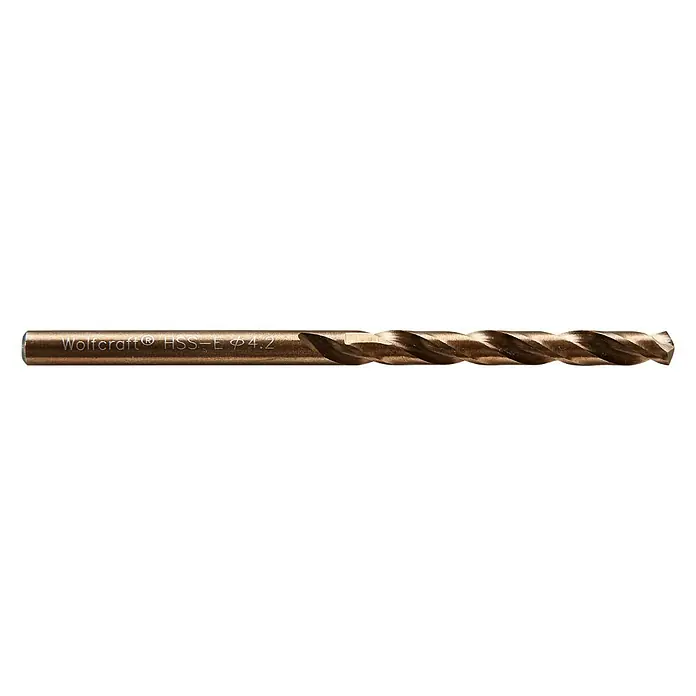 Wolfcraft Metallbohrer - 1 Stk., Durchmesser Bohrer: 4,2 mm, HSS-Co - Aufnahme einer Wolfcraft HSS-E Spiralbohrer ø 4,2 mm, ideal für Metallarbeiten, zeichnet sich durch Präzision und Langlebigkeit aus.