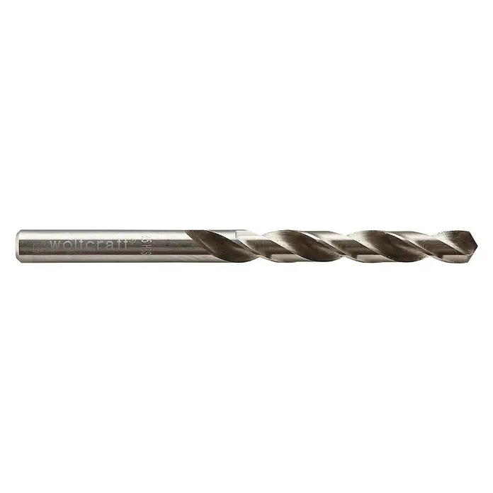 Wolfcraft Metallbohrer - 1 Stk., Durchmesser Bohrer: 8,5 mm, HS-Stahl - Nahaufnahme eines 3,5 mm Wolcraft HSS Spiralbohrers, ideal für präzise Bohrarbeiten in Metall und anderen Werkstoffen.