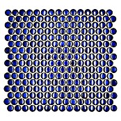 Mosaikfliese Knopf Uni 451N (30,5 x 32 cm, Blau, Glänzend) | BAUHAUS