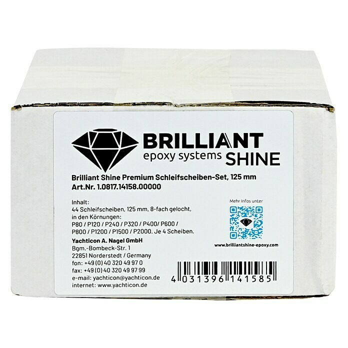 Schleifscheiben Brilliant Shine (Durchmesser: 125 mm, 44 -tlg., Geeignet für: Epoxidharz) | BAUHAUS