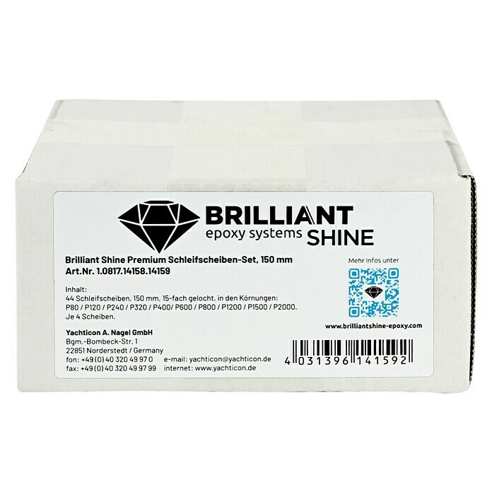 Schleifscheiben Brilliant Shine (Durchmesser: 150 mm, 44 -tlg., Geeignet für: Epoxidharz) | BAUHAUS