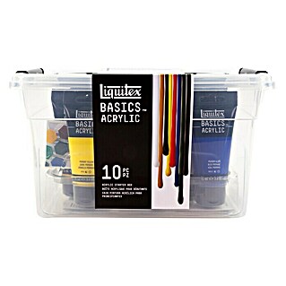 Liquitex Basics Acrylfarben-Set Starter Box (9 Stk. x 75 ml, Tube)