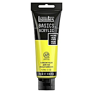 Liquitex Basics Acrylfarbe (Gelb Fluoreszierend, 118 ml)